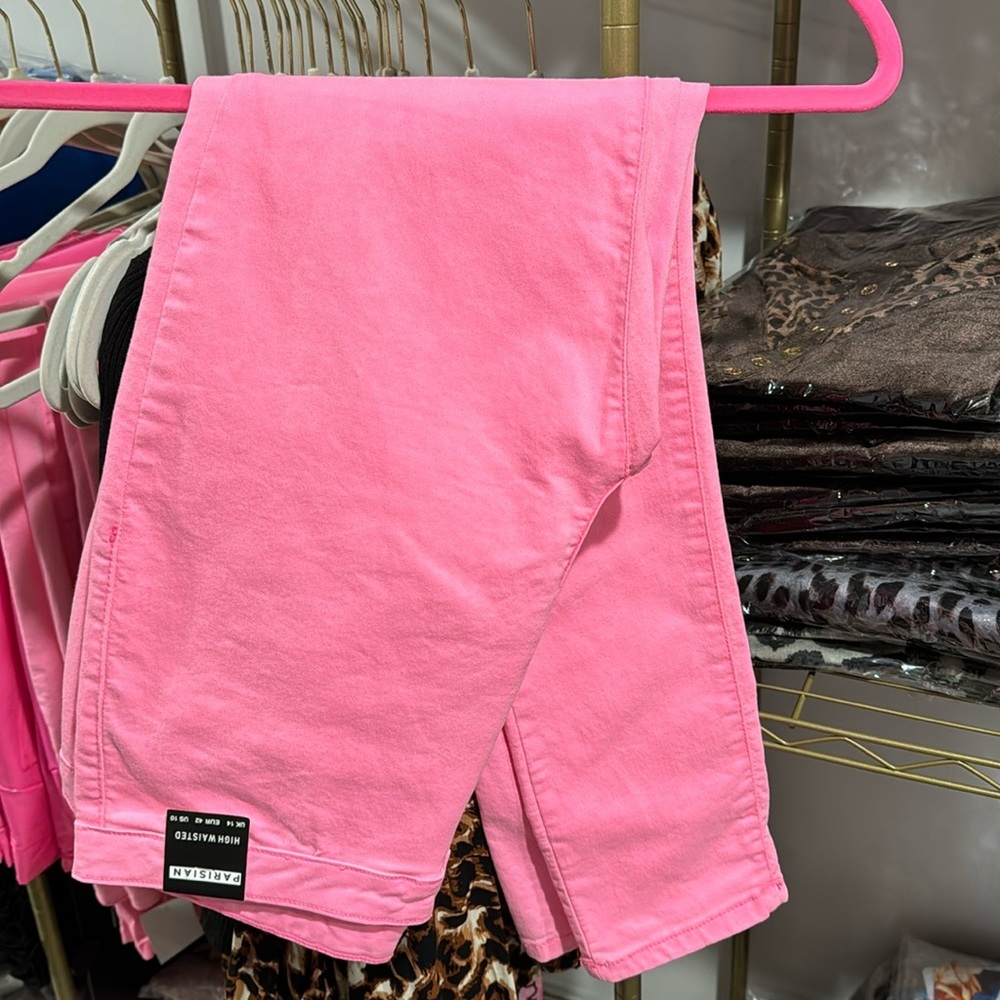 Pink Denim Jeggings